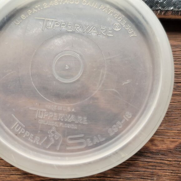 Tupperware Seal Clear Replacement Snap Lids #295 Set of 3 - Picture 2 of 2